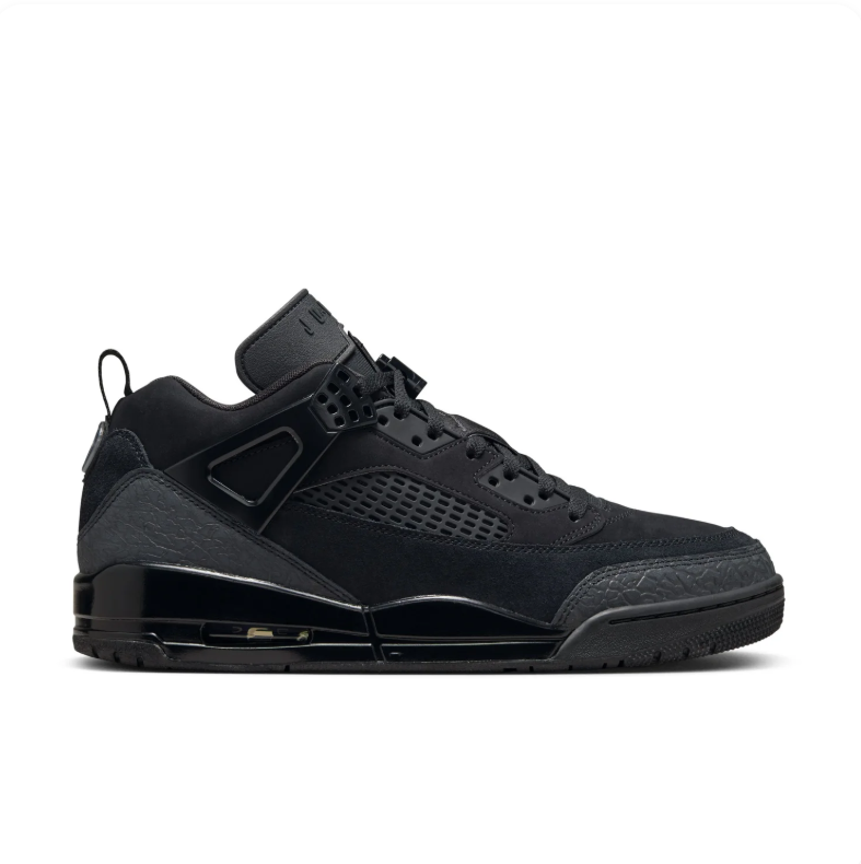 Jordan Sneakers - All Black with Textured Overlays