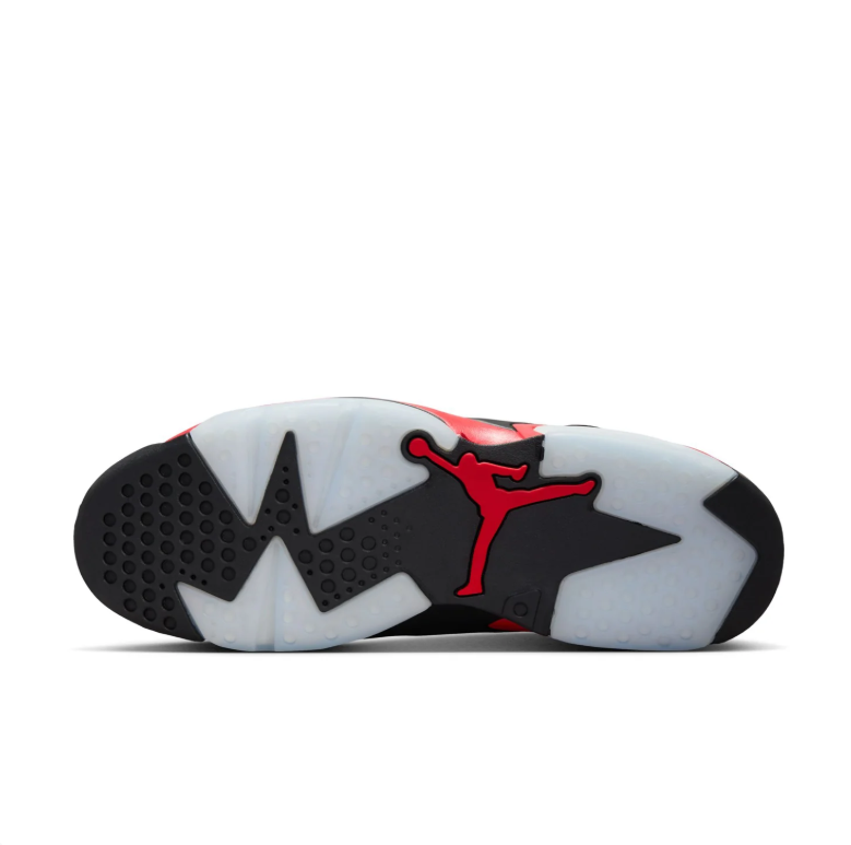 Air Jordan 6 High-Top Sneakers - Black with Red Accents
