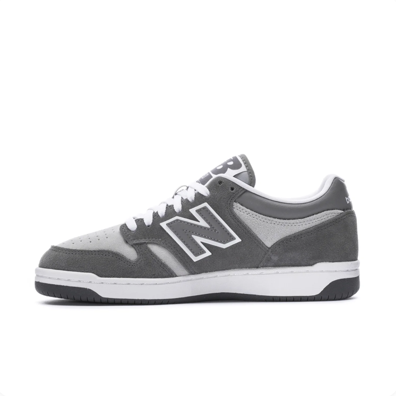 New Balance 480 Low-Top Sneakers - Gray and White