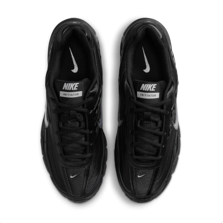 Nike Initiator Sneakers - Black and Metallic Silver
