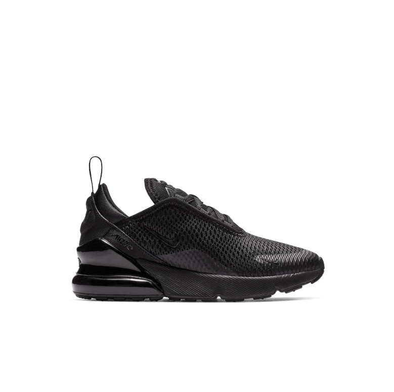 Nike Air Max 270 Sneakers - All Black with Textured Mesh