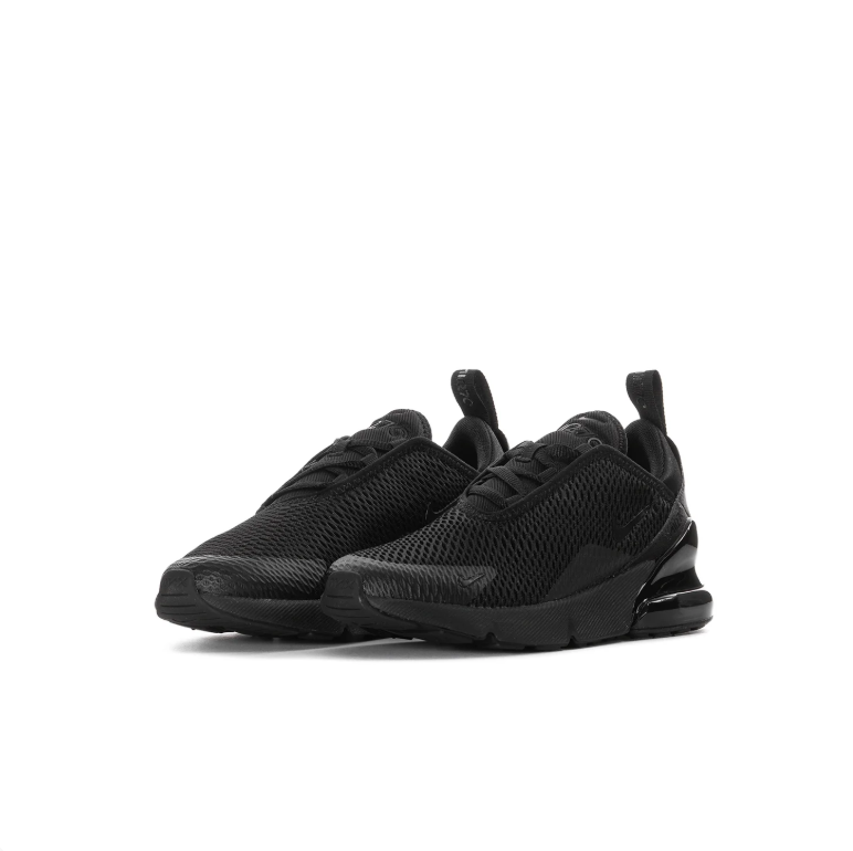 Nike Air Max 270 Sneakers - All Black with Textured Mesh