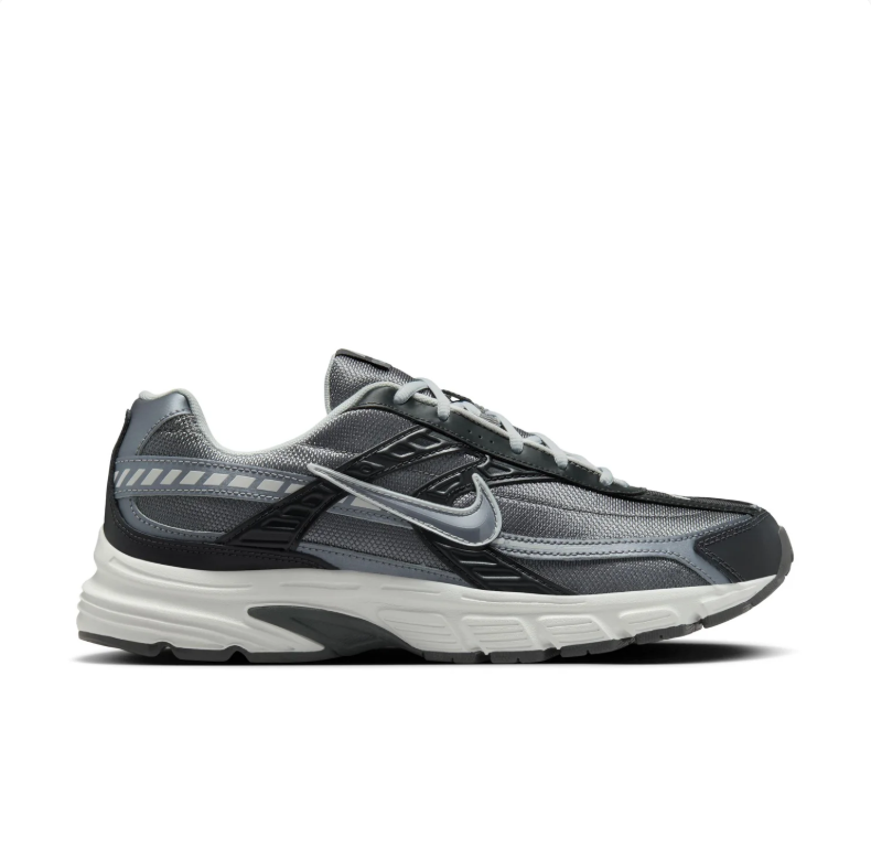 Nike Initiator Sneakers - Charcoal Gray and Black with Silver Details