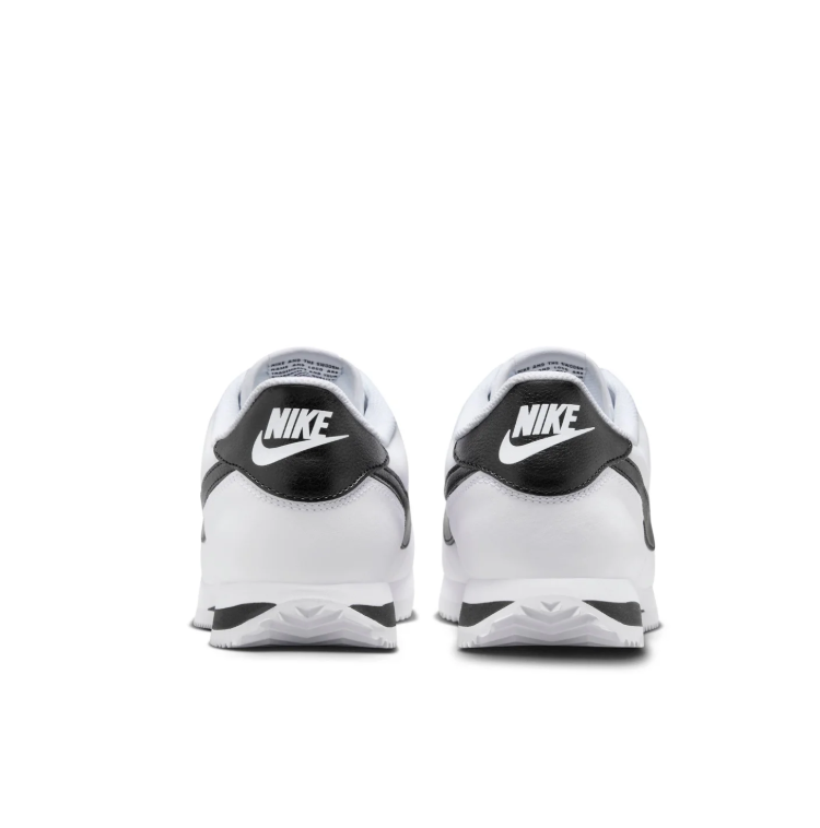 Nike Cortez Sneakers - White with Black Swoosh