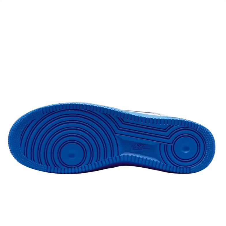 Nike Air Force 1 Sneakers - White and Royal Blue
