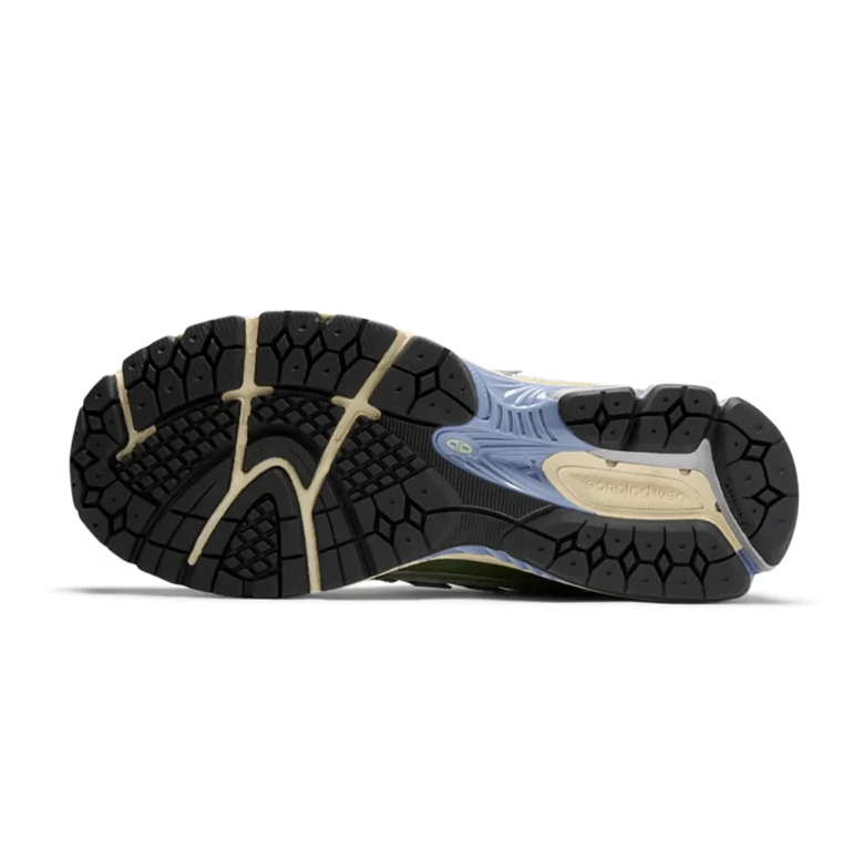 New Balance 1906R Sneakers - Silver, Pale Green and Blue with Cream Midsole