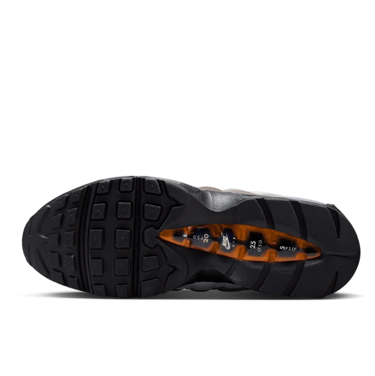 Nike Air Max 95 Sneakers - Gray and Black with Multicolor Accents