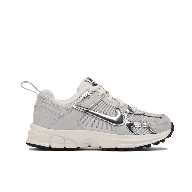 Nike Sneakers - Light Gray and Metallic Silver with Cream Sole