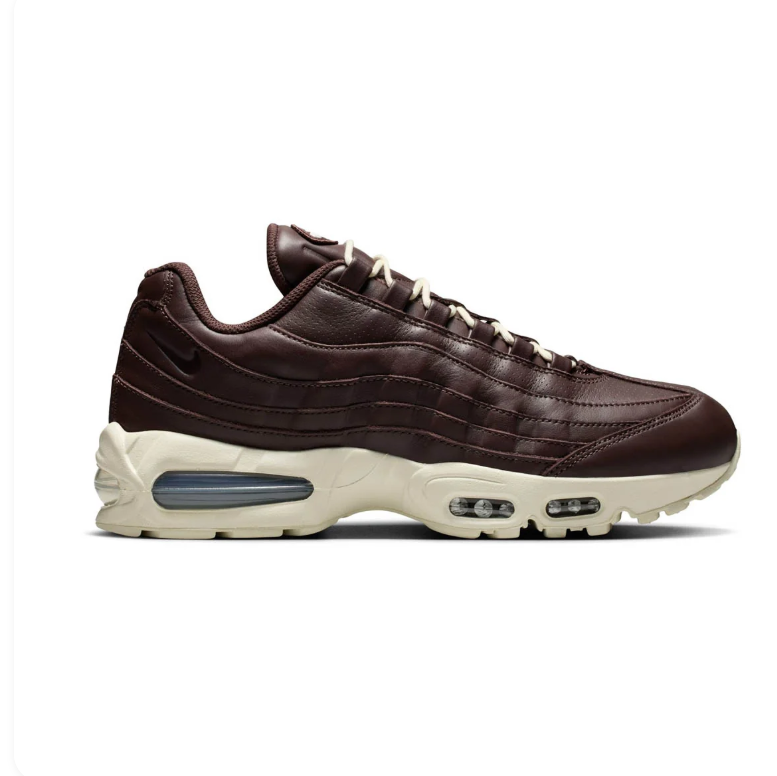 Nike Air Max 95 Sneakers - Dark Brown with Cream Sole