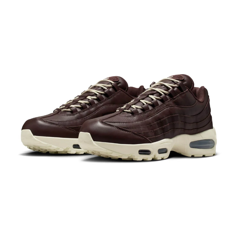Nike Air Max 95 Sneakers - Dark Brown with Cream Sole