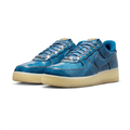 Nike Air Force 1 Sneakers - Textured Blue with Cream Sole