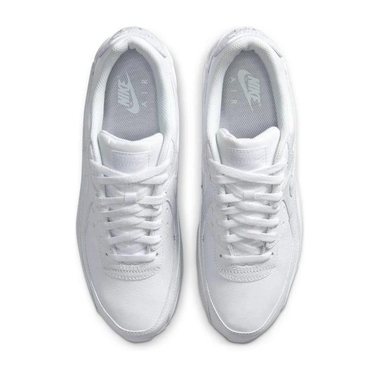 Nike Air Max 90 Sneakers - All White with Tonal Details