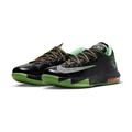 Nike KD Sneakers - Black with Green Accents and Silver Swoosh